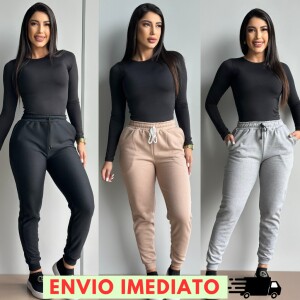 Achamos: Calça Moletom Feminina Jogger por R$ 42,46