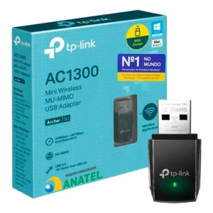 Adaptador Wireless TP-Link USB 3.0 AC1300 Archer T3U em promoção na KaBuM!