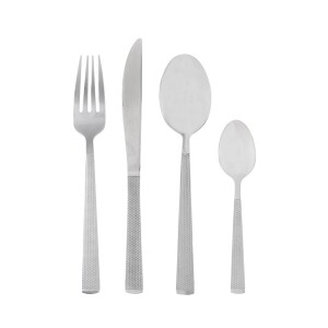 Achamos: Faqueiro 16 Peças Aço Inox Premium Santorini por R$ 56,70