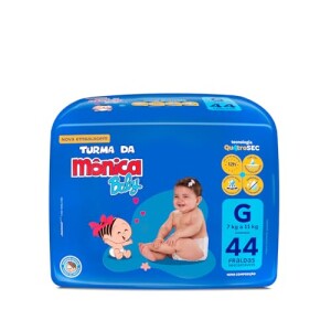 Fralda Turma da Mônica Baby Mega G 44 Unidades com 34% de desconto