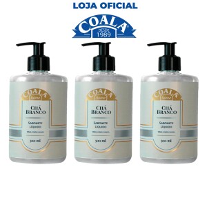 Kit 3 Unidades Sabonete Líquido Chá Branco 500 ml: de R$ 44,91 por R$ 39,07
