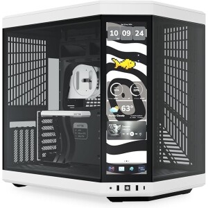 Achamos: Gabinete Gamer Hyte Y70 Touch Infinite Panda, Mid Tower ATX, Tela LCD Touch 4K 14,1", Br...