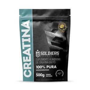 Achamos: Creatina Monohidratada 500g 100% Pura Importada Soldiers Nutrition Suplemento Performanc...