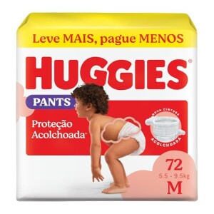 Fralda Huggies Supreme Care Roupinha M 72 unidades com 40% de desconto