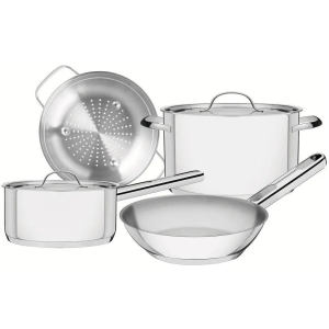 Jogo de Panelas Tramontina Inox Fundo Triplo em promoção na Aliexpress