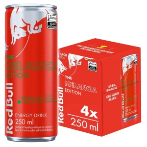 Pack de 4 latas Red Bull Energético Melancia 250ml — 30% OFF