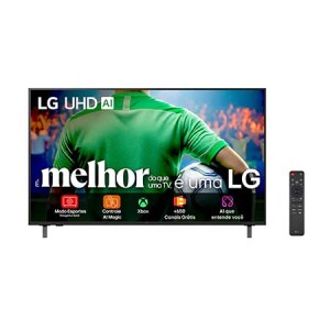 Smart TV LG UHD AI 4K UA85 de 86 polegadas 2025 - 86UA8550PSA por R$ 6.459,15