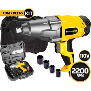 Achamos: Chave De Impacto Elétrica Reversível 12 900w Com Maleta Hammer por R$ 269,94