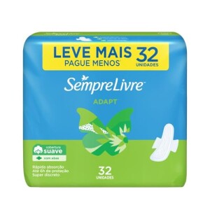 Sempre Livre Absorvente Externo Com Abas Suave 32un — 43% OFF