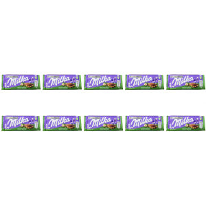 10 Unidades Chocolate Milka Hazelnut 90g com 52% de desconto