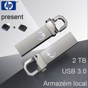 HP Pen Drive 2TB Metal USB 3.0 com 55% de desconto