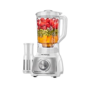 Achamos: Liquidificador Mondial Turbo BrancoInox 1100W por R$ 114,00