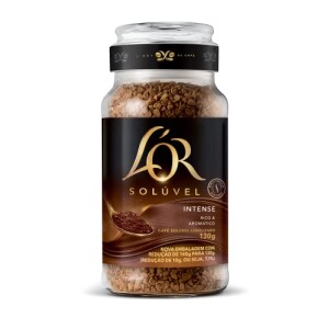 Achamos: L'OR Café Solúvel Intense Pote De Vidro 130G por R$ 23,46