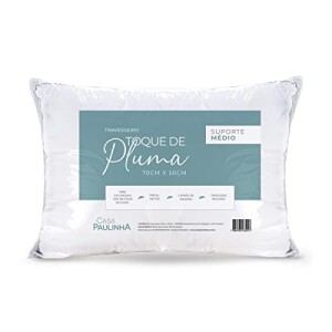 Travesseiro Toque de Pluma 180 Fios 50x70cm em promoção na Amazon
