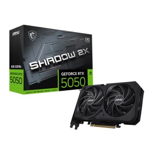 Placa de Vídeo MSI GeForce RTX 5050 Shadow 2X OC 8GB GDDR6 128-bit 912-V538-018 com 24% de desconto