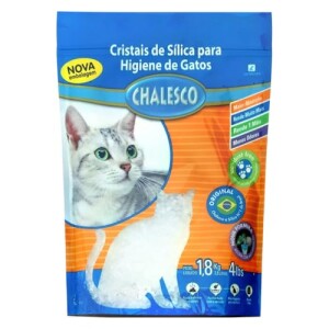 Areia Higiênica Sílica Chalesco Para Gatos 1,8 Kg – Alta Absorção E Controle De Odores: de R$ 44,...