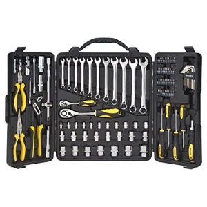 STANLEY Kit De Ferramentas 110 Peças STMT81243 Chave Combinada, Catraca, Alicates por R$ 445,55
