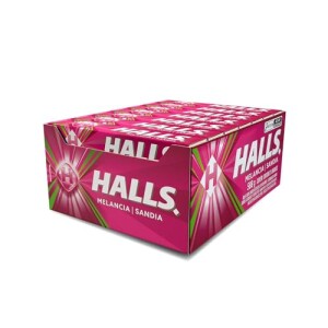 Bala Halls Melancia Caixa Com 21 Unidades De 28g: de R$ 35,95 por R$ 24,00