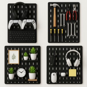 Painel Organizador Pegboard Gamer Ferramentas e Acessórios em promoção na Shopee