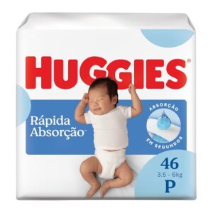 Fralda Huggies Tripla Proteção P 46 Unidades por R$ 41,24