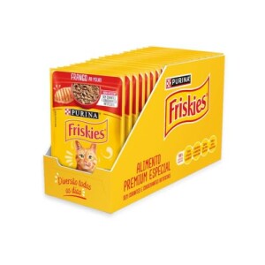 Pack Nestlé Purina Friskies Ração Úmida Para Gatos Adultos Frango Ao Molho - Com 15 Sachês 85g — ...