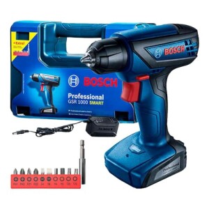 Bosch Furadeira Parafusadeira GSR 1000 Smart Com Acessórios 12 Volts: de R$ 439,99 por R$ 299,90