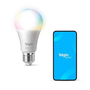 Lâmpada Inteligente Smart Color 10W Elgin RGB WiFi em promoção na Amazon