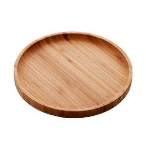 LYOR - Bandeja de Bambu Round 20cm - Mesa Posta - Organização - Utensílios de Cozinha - Enxoval -...
