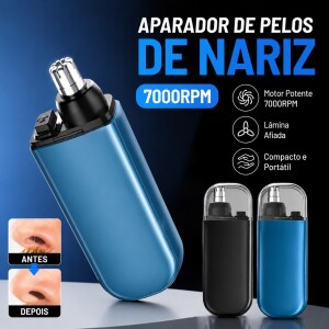 Aparador Removedor de Pelos De Nariz Orelha Rosto Depilador Portátil Elétrico À Pilha Recarregáve...
