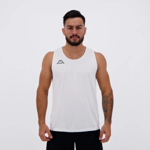 Regata Kappa Basic Branca em promoção na Futfanatics
