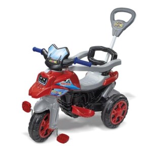 Maral Triciclo Moto Trail Infantil 2 em 1 – Passeio e Pedal, Suporta até 30 kg, Cinto de Seguranç...