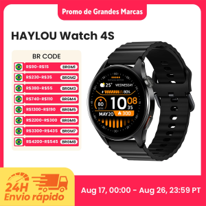 Relógio HAYLOU 4S GPS Smartwatch com Tela HD AMOLED de 1.43 Posicionamento GPS por 5 Satélites 12...