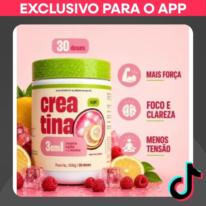 Creatina Soufit 300g: 3 em 1 Sabor Pink Lemonade. — 37% OFF