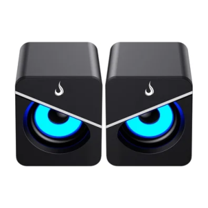Caixa Som Gamer Rise Mode 6W Led Azul USB P2 com 53% de desconto