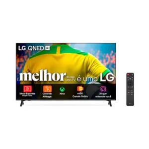 Smart TV 4K 75" LG QNED73 Portal de Games Processador AI 7 Ger8 4K Super Upscaling Google Cast In...