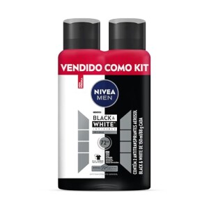 Kit NIVEA Desodorante Aerosol Men Black&White Invisible - 2 unidades em promoção na Amazon