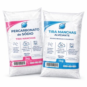 Tira Manchas Alvejante 1kg + Percarbonato de Sódio 1kg em promoção na Shopee