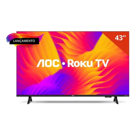 Achamos: Smart Tv 43 Aoc Led Roku Full Hd Wi-fi 60hz Hdmi Usb 43s5155/78g por R$ 1,92