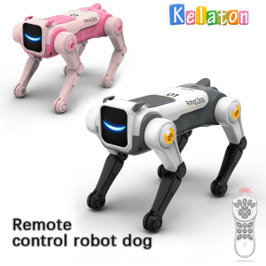 Cão Robô de Controle Remoto 2.4Ghz Brinquedo Inteligente RC que Canta e Dança Presente Eletrônico...