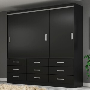 Guarda-Roupa Casal Honduras 3 Portas 9 Gavetas - Pnr Móveis — 26% OFF