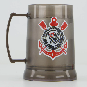Caneca Gel Corinthians Preta — 60% OFF