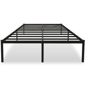 Cama Queen 158x198cm Estrutura Metálica Preta: de R$ 369,99 por R$ 315,85