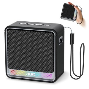 AOC ACS2311 Caixa de Som Portátil, Caixa de Som Bluetooth, à Prova d'Água IPX5, 12 Horas de Repro...
