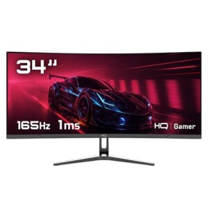 Monitor Gamer 34" Curvo 1ms 165Hz UltraWide (QHD) - 3440x1440 AMD FreeSync HDMI DP HQ Premium HQ3...