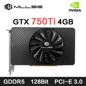 Placa de Vídeo MLLSE GTX 750Ti 4GB GDDR5 128Bit DVI VGA PCI-E 3.0 Geforce GPU Gtx 750 8gb para Jo...
