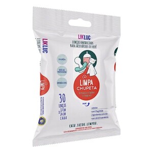 Lenços umedecidos higienizadores Limpa Chupeta Likluc com 67% de desconto