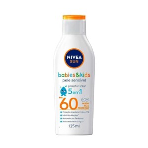 Protetor Solar Kids Nivea Sun Sensitive FPS60 com 125ml por R$ 34,63
