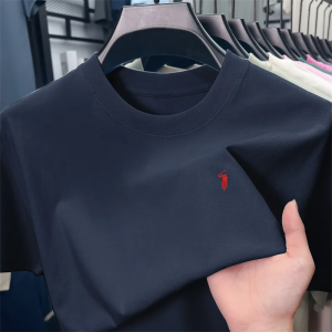 Camisetas Clássicas Unissex 100% Algodão Gola Redonda Manga Curta Cor Sólida Básicas para Homens ...
