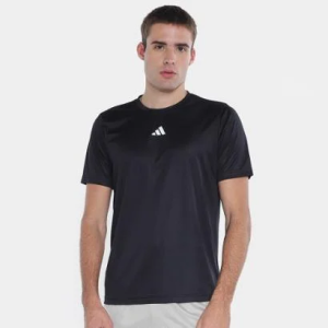 Camiseta Adidas Treino Básica Masculina - Preto+branco — 44% OFF