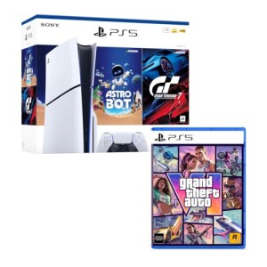 GTA VI + PS5 Slim Disk + Astro Bot + Gran Turismo 7 — 20% OFF